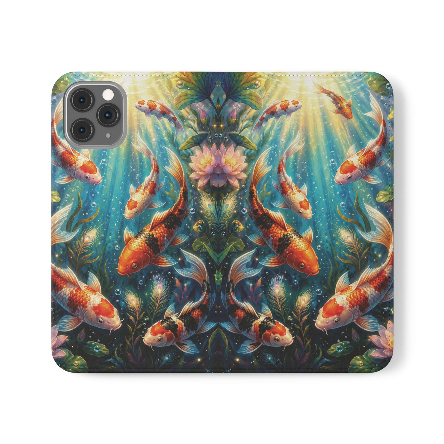 Koi Serenity™ iPhone Flip Wallet Case