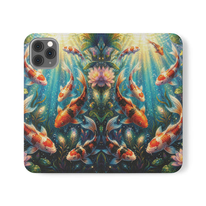 Koi Serenity™ iPhone Flip Wallet Case