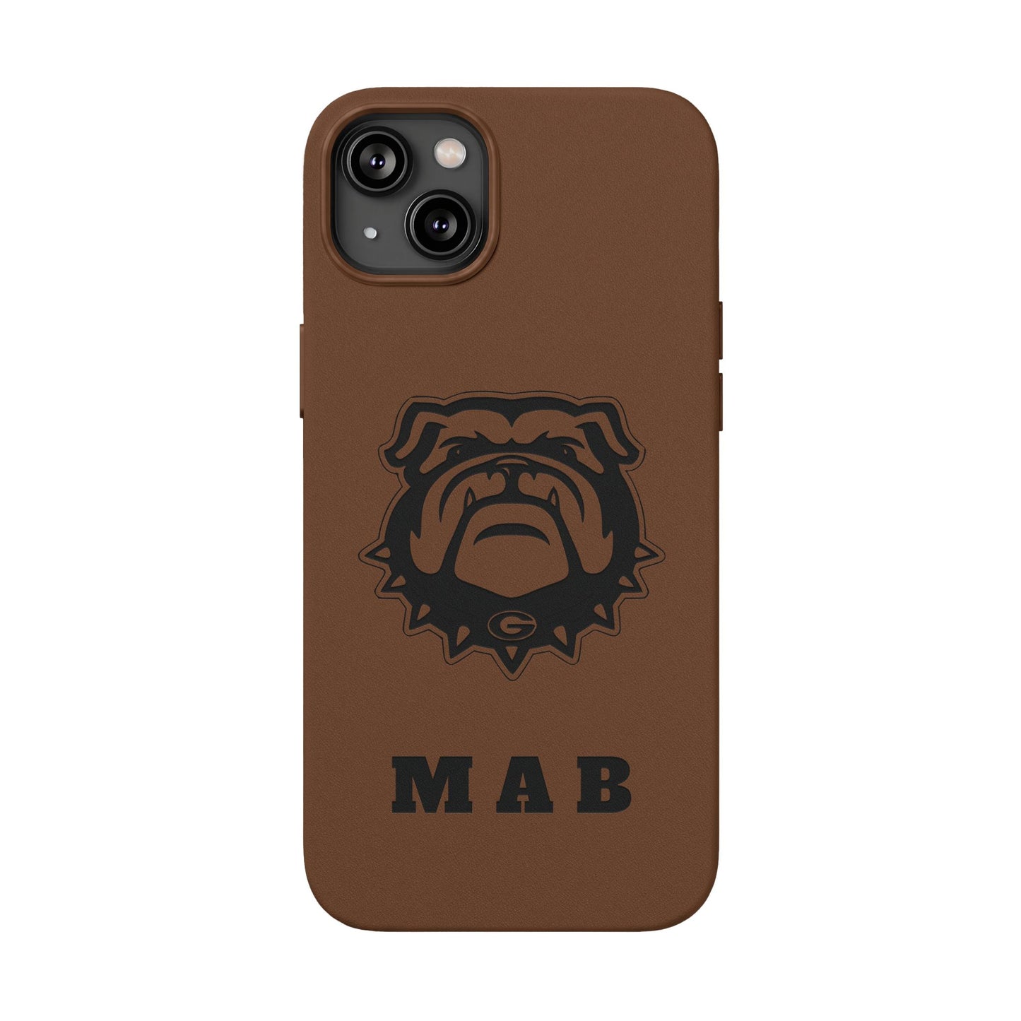 Personalized Georgia Bulldog™ Engraved iPhone Leather Case