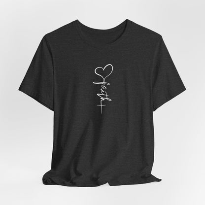 Faith & Love™ Minimal Christian Unisex T-Shirt