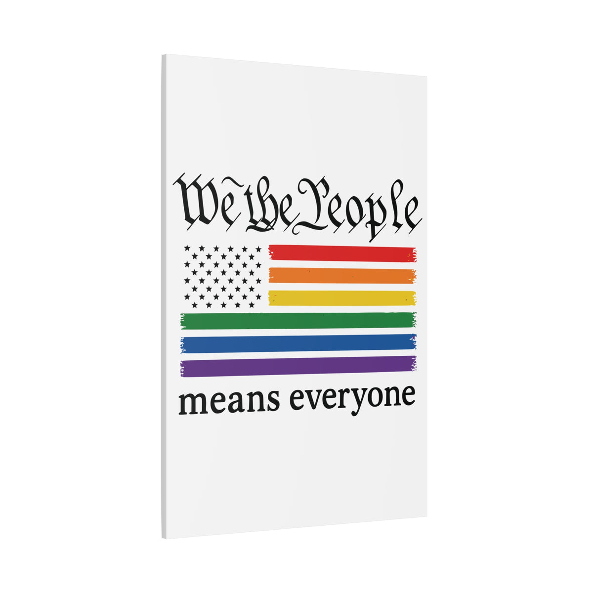 United in Color™ Pride Stripe Matte Canvas Wall Art