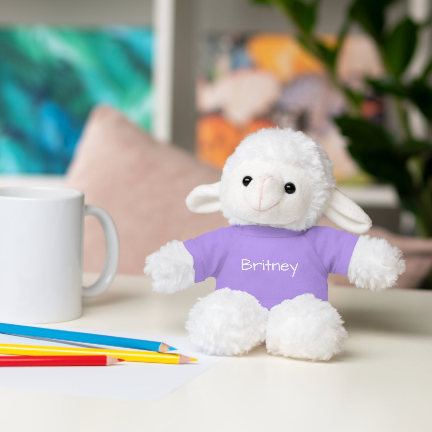 Personalized Name Stuffed Animal with T-Shirt