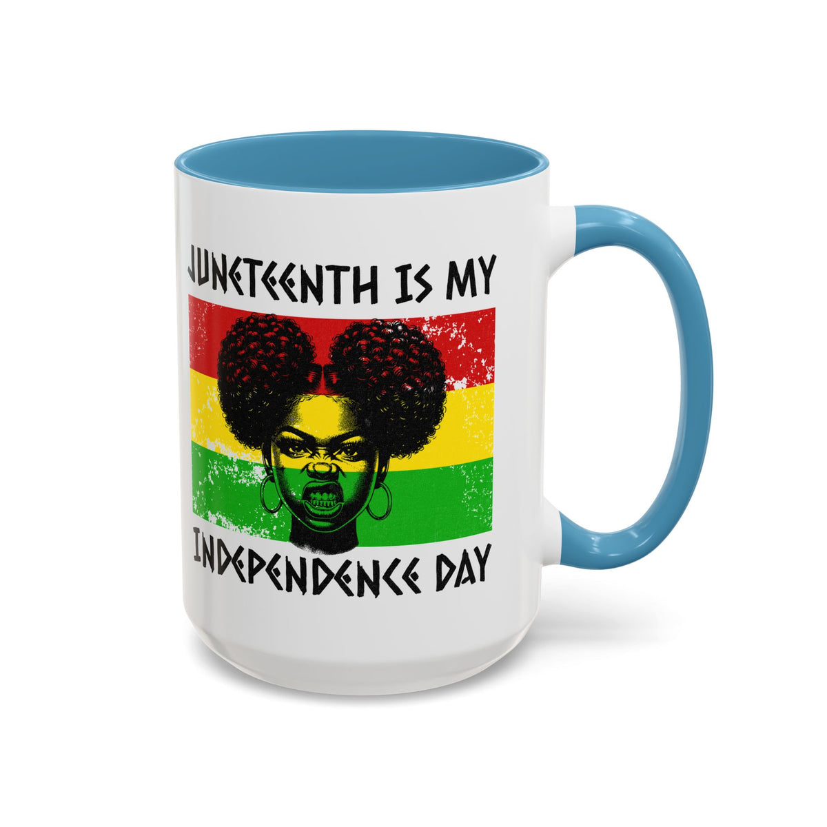 Juneteenth Independence Day™ Accent Coffee Mug – 11oz & 15oz