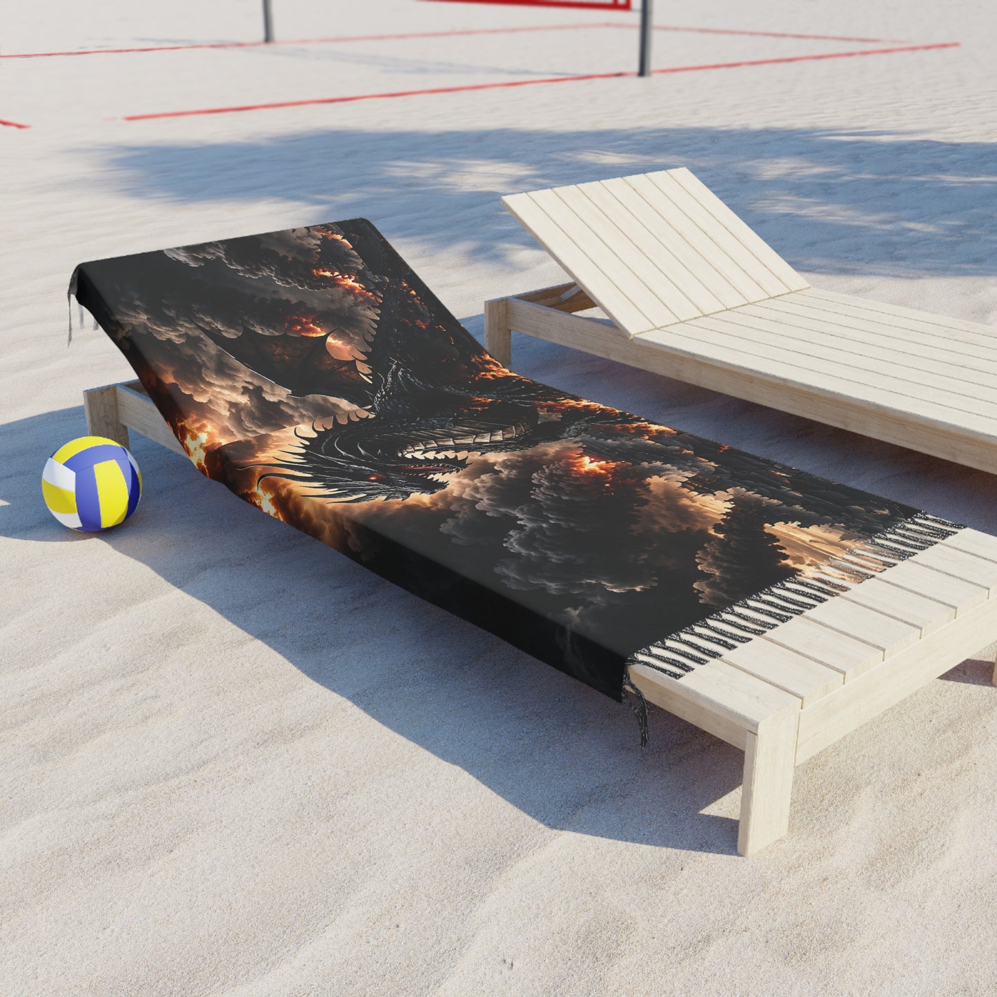 Ashen Dominion™ Dragon Beach Blanket