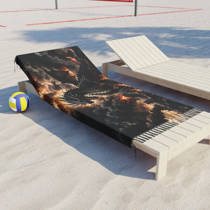 Ashen Dominion™ Dragon Beach Blanket