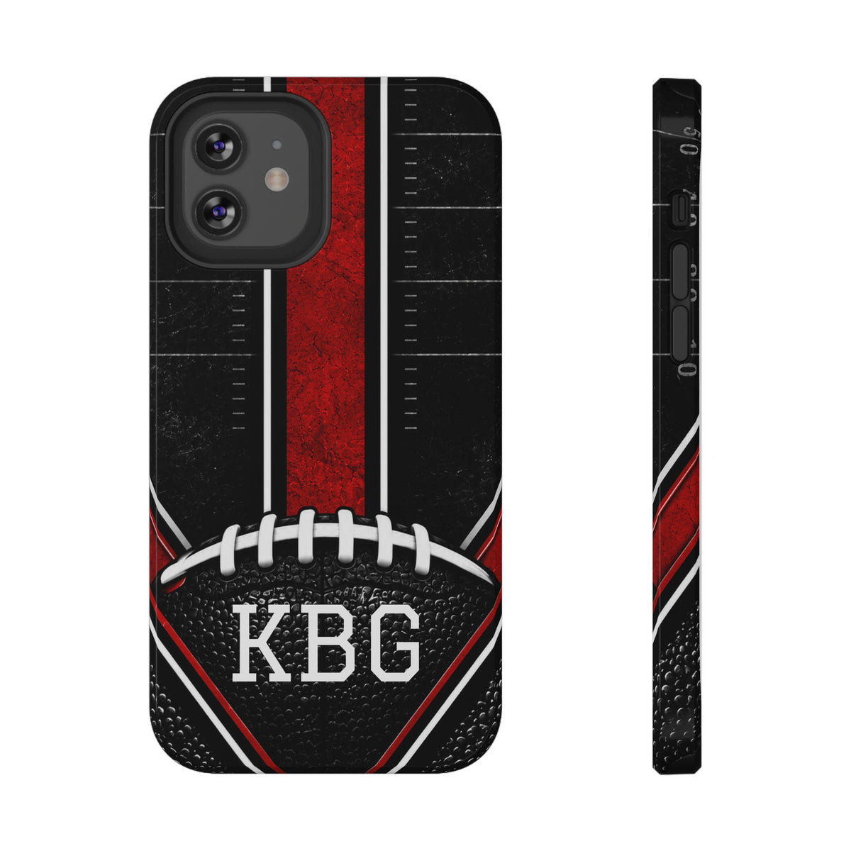 Redline Gridiron™ Personalized Impact-Resistant iPhone Case