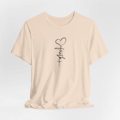 Faith & Love™ Minimal Christian Unisex T-Shirt