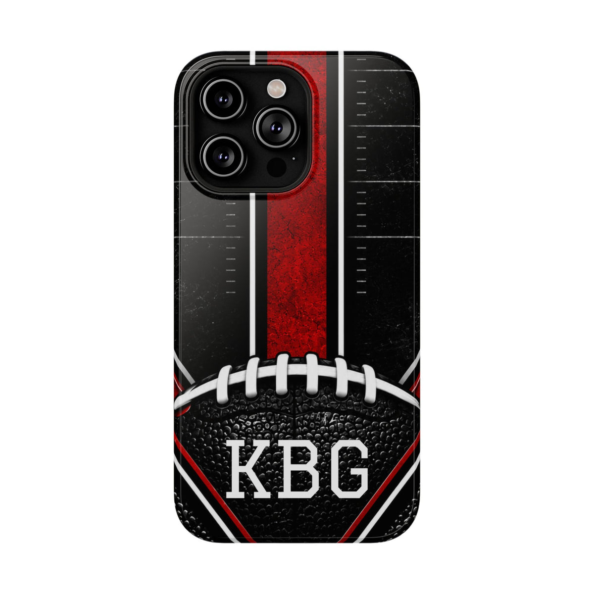 Redline Gridiron™ Personalized Impact-Resistant iPhone Case
