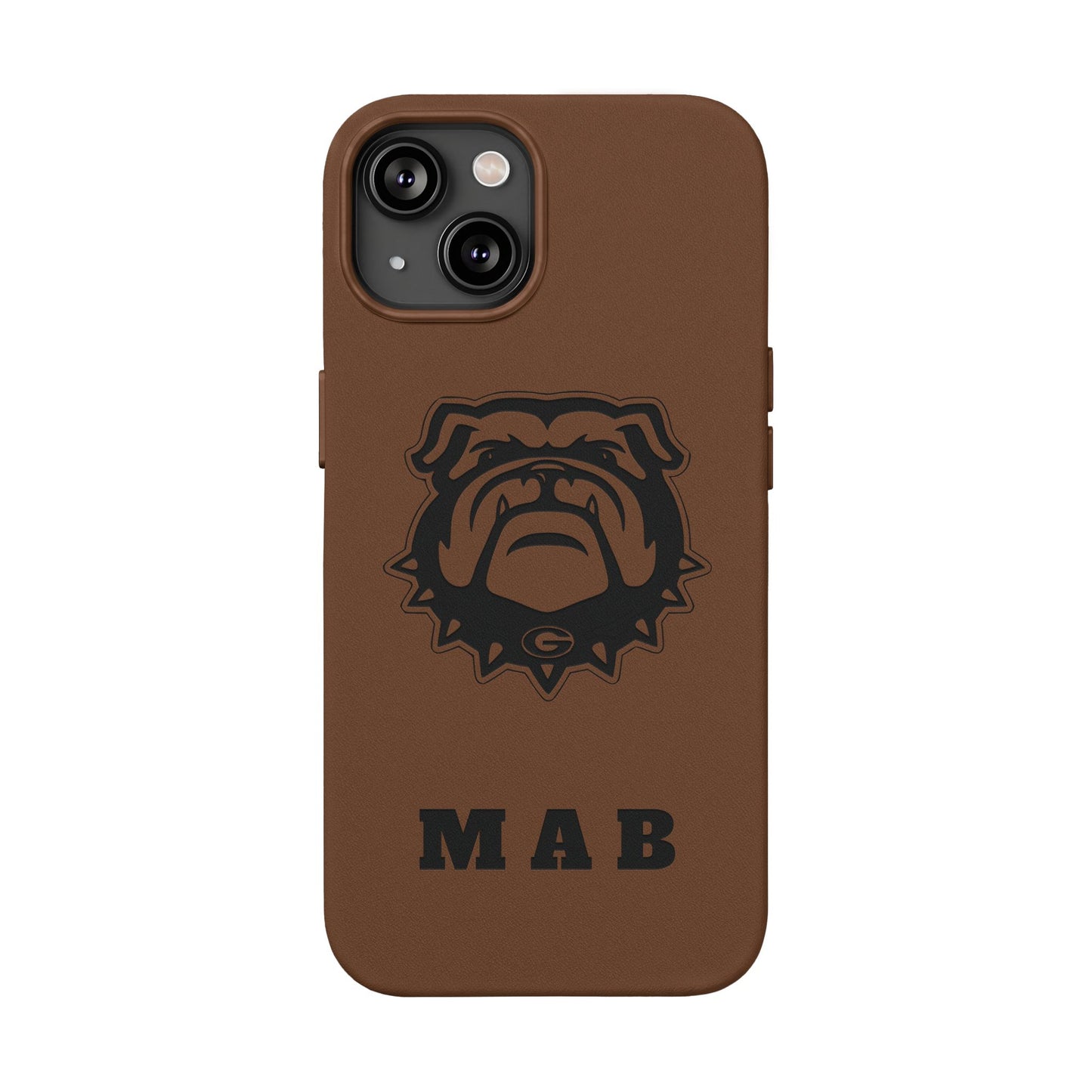 Personalized Georgia Bulldog™ Engraved iPhone Leather Case