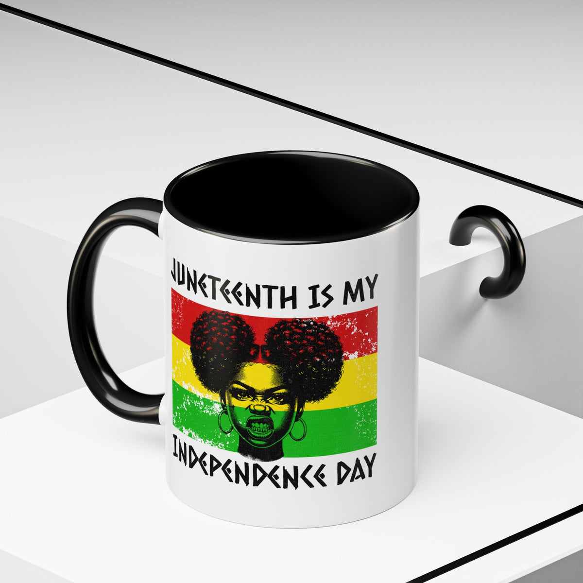Juneteenth Independence Day™ Accent Coffee Mug – 11oz & 15oz