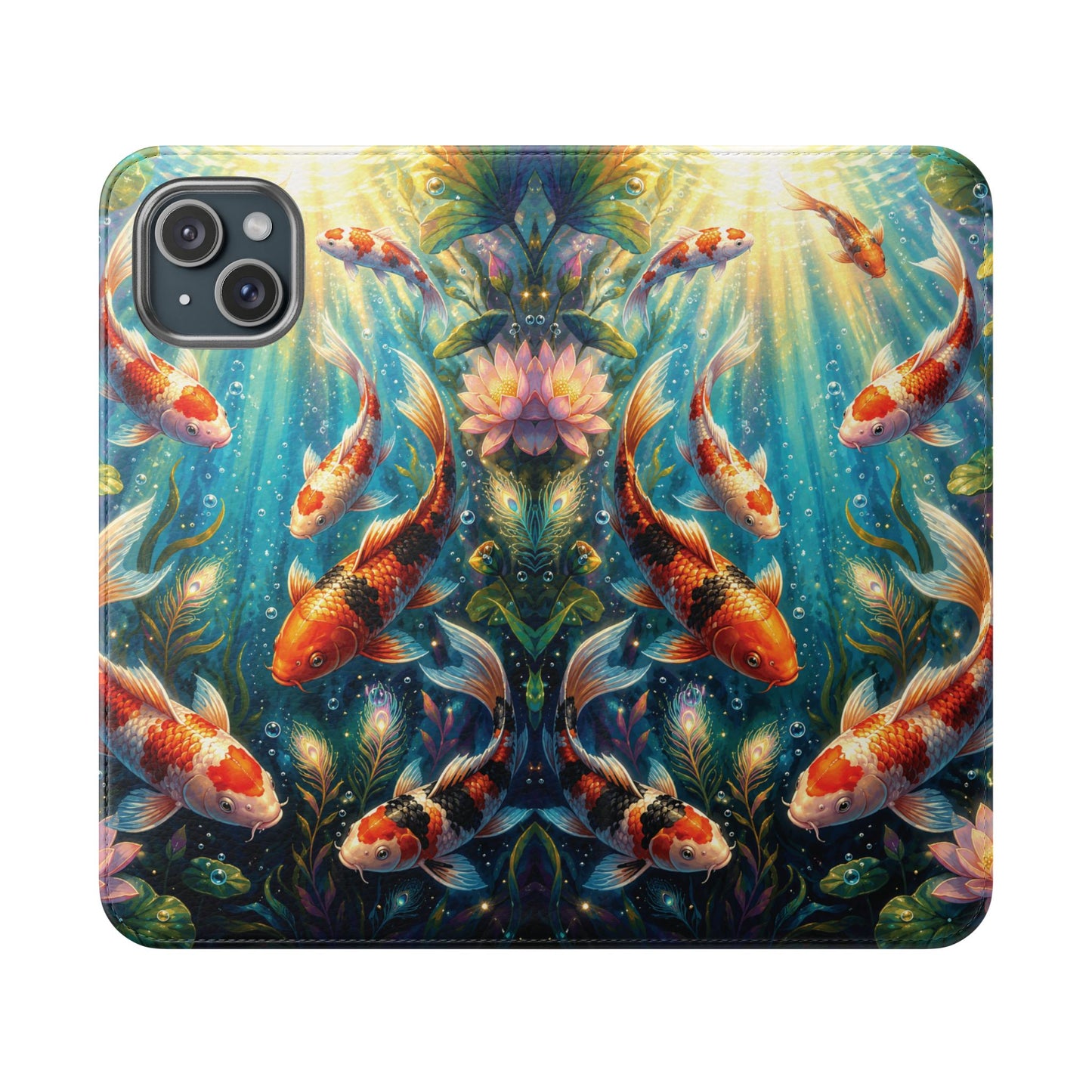 Koi Serenity™ iPhone Flip Wallet Case