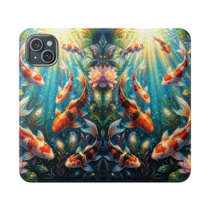 Koi Serenity™ iPhone Flip Wallet Case