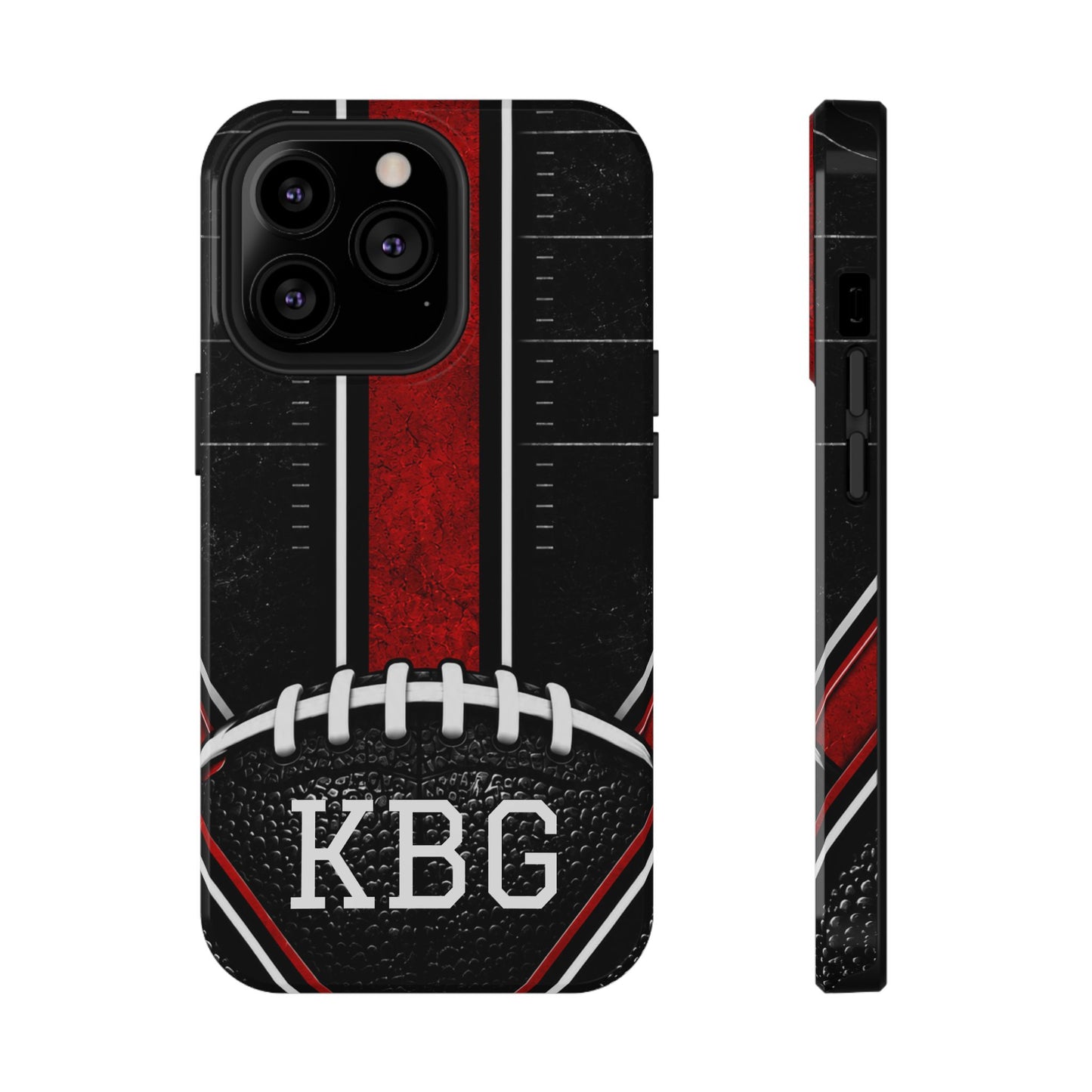 Redline Gridiron™ Personalized Impact-Resistant iPhone Case