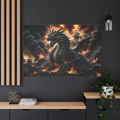 Ashen Dominion™ Dragon Matte Canvas Wall Art