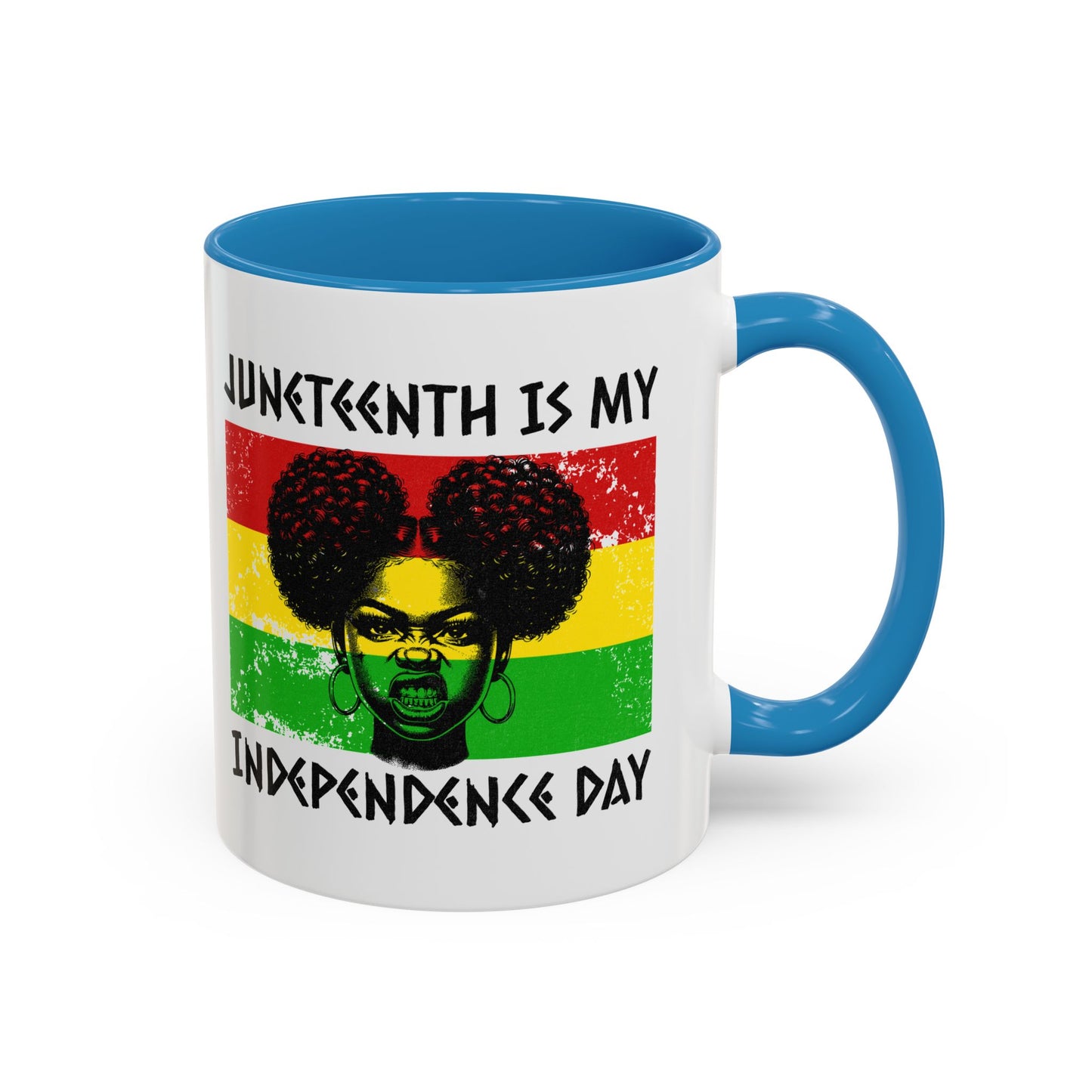 Juneteenth Independence Day™ Accent Coffee Mug – 11oz & 15oz
