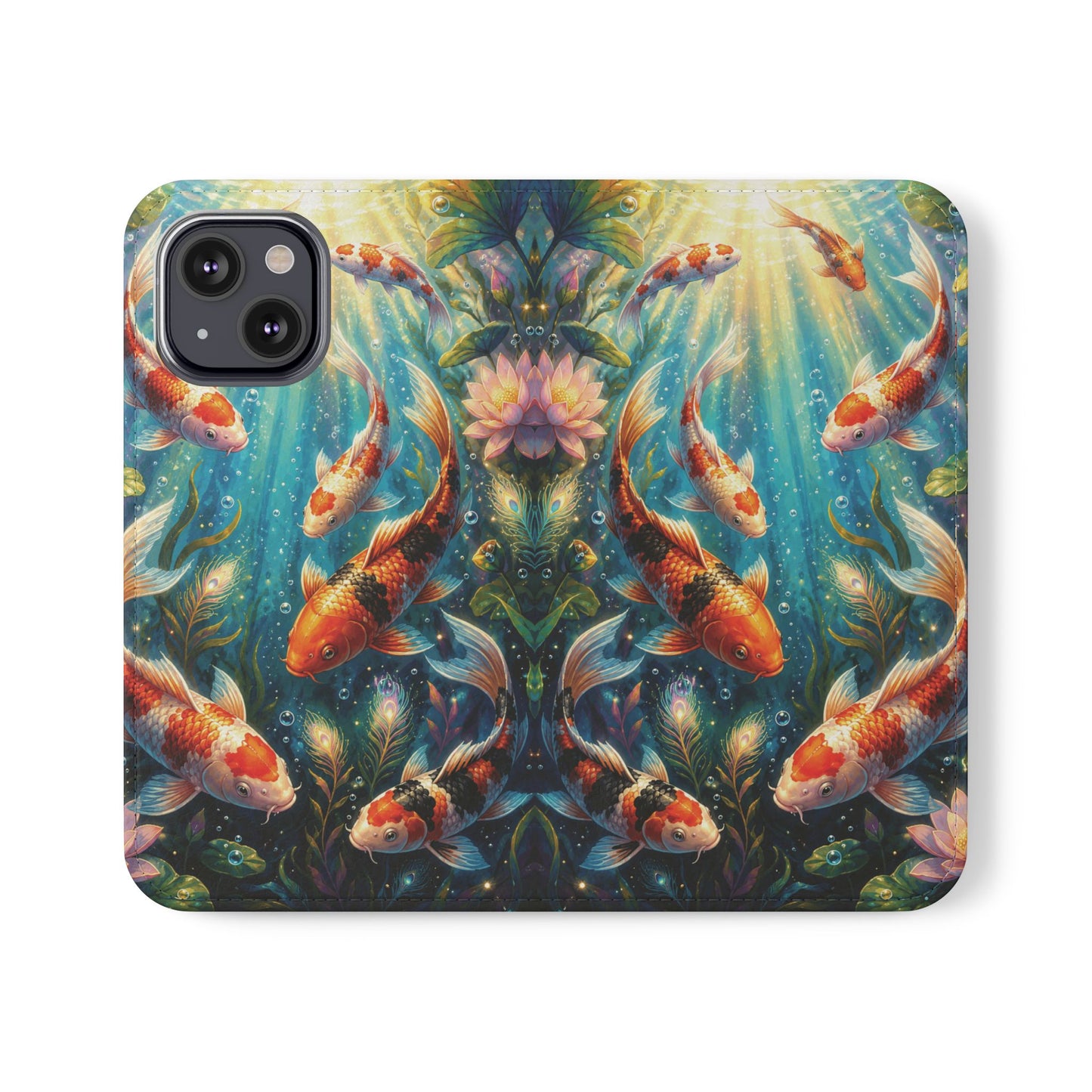 Koi Serenity™ iPhone Flip Wallet Case