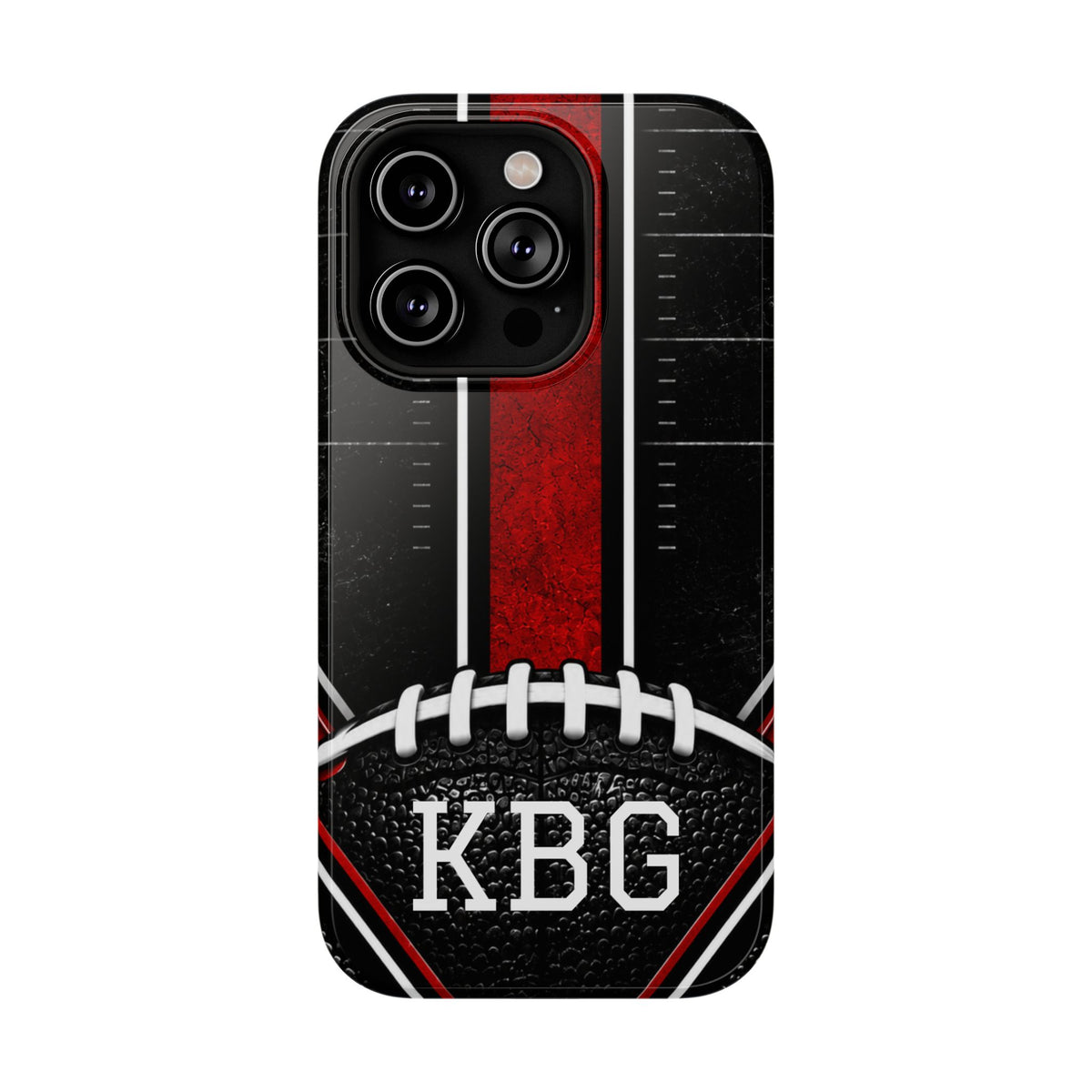 Redline Gridiron™ Personalized Impact-Resistant iPhone Case