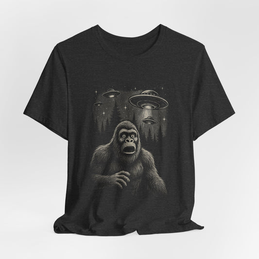 Abducted Again™ Bigfoot UFO Unisex T-Shirt