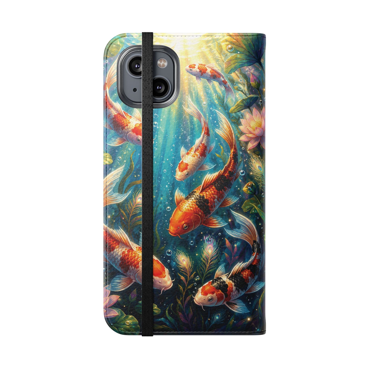 Koi Serenity™ iPhone Flip Wallet Case