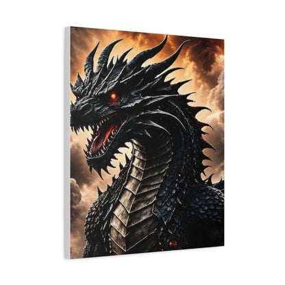 Ashen Dominion™ Dragon Matte Canvas Wall Art