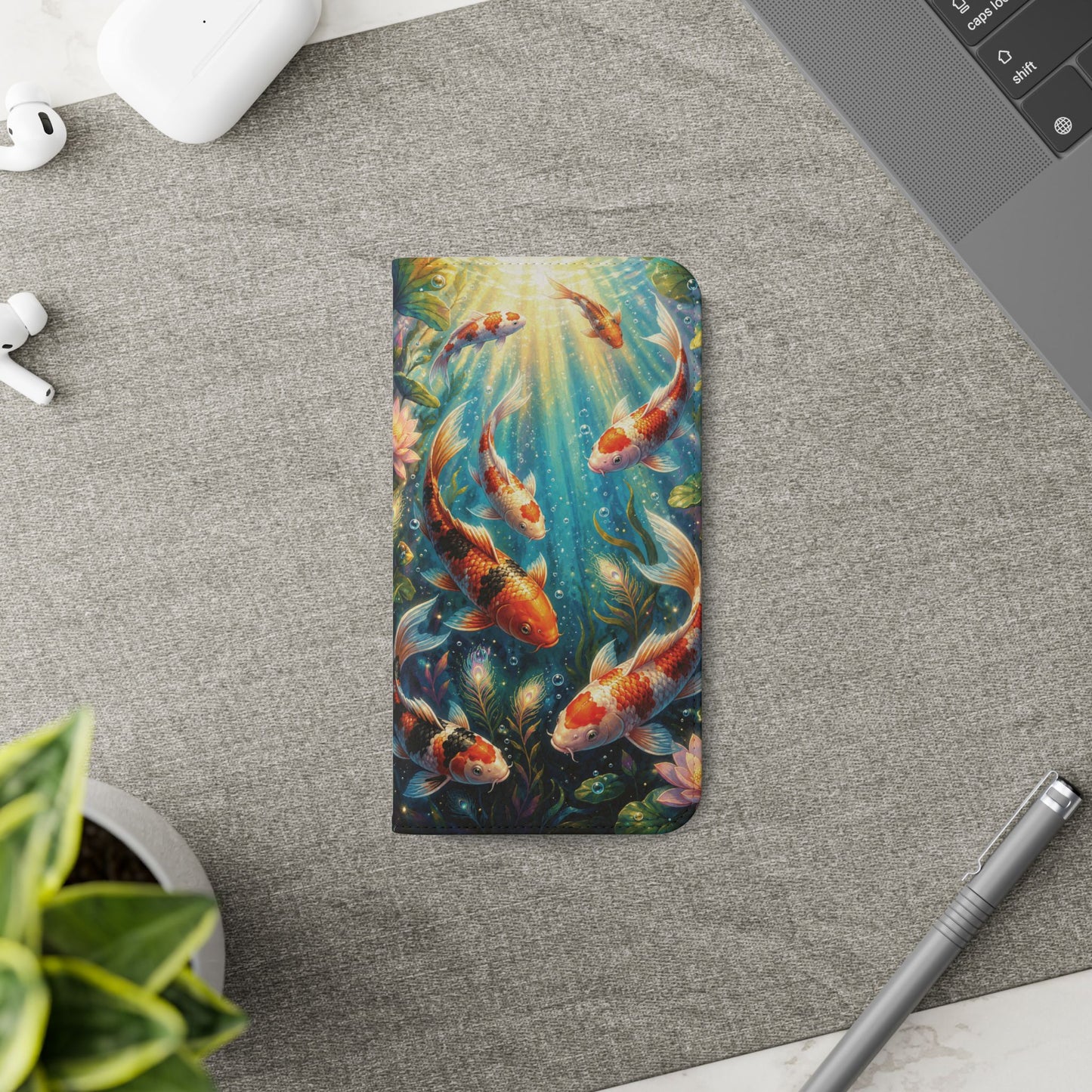 Koi Serenity™ iPhone Flip Wallet Case