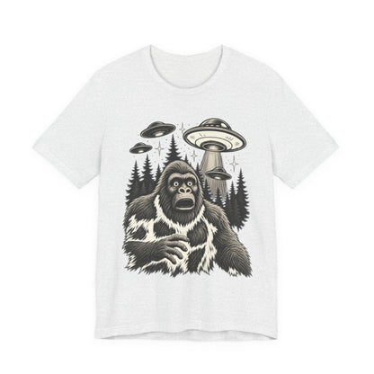 Abducted Again™ Bigfoot UFO Graphic T-Shirt