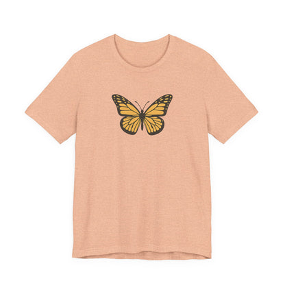 Golden Wings™ Vintage Butterfly Graphic T-Shirt