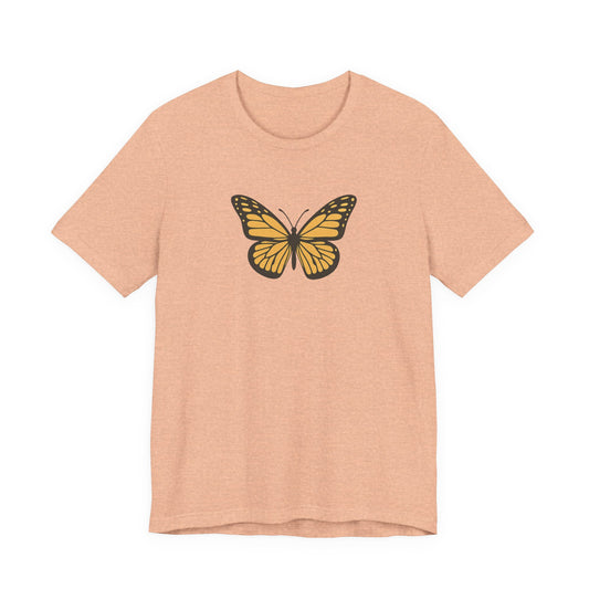 Golden Wings™ Vintage Butterfly Graphic T-Shirt