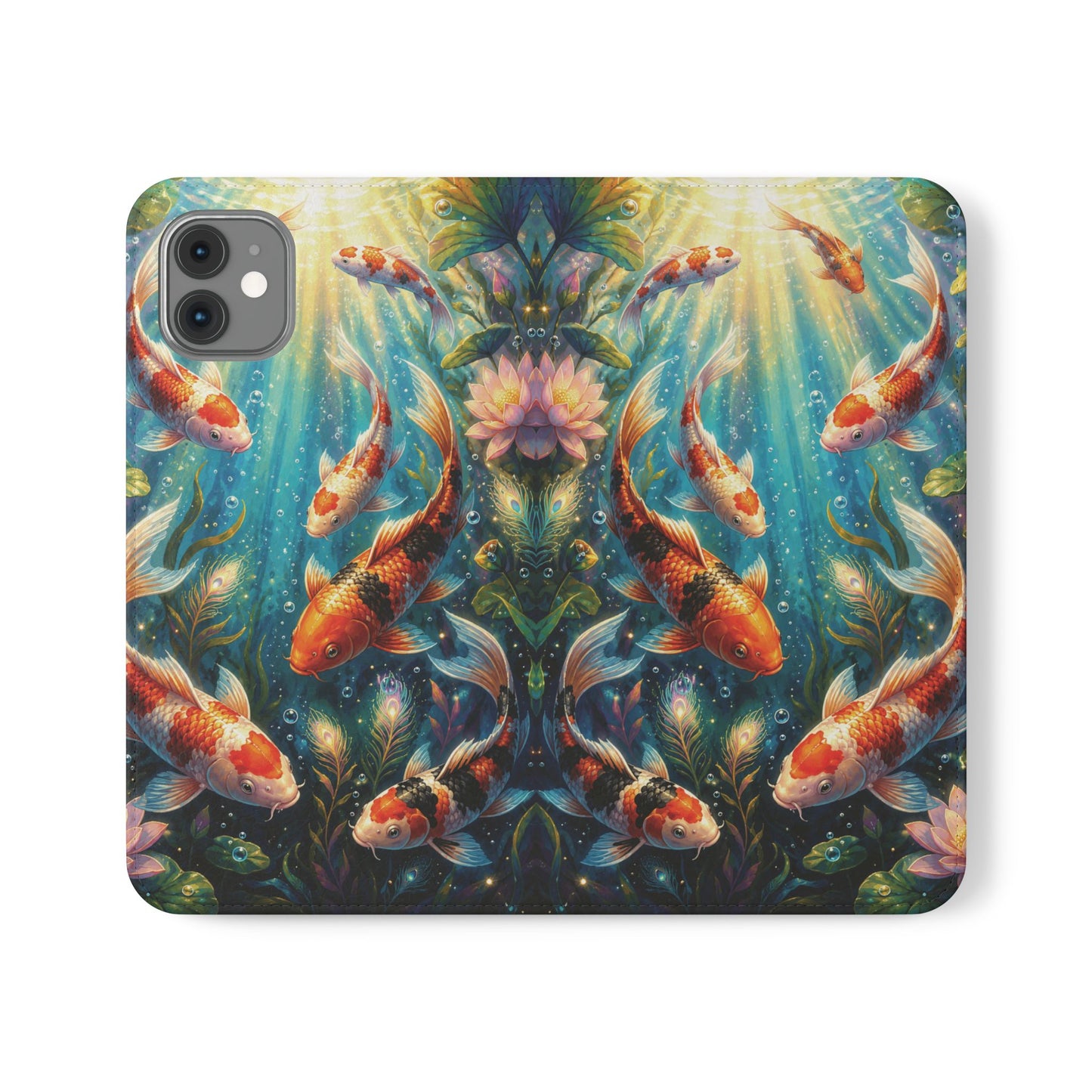 Koi Serenity™ iPhone Flip Wallet Case
