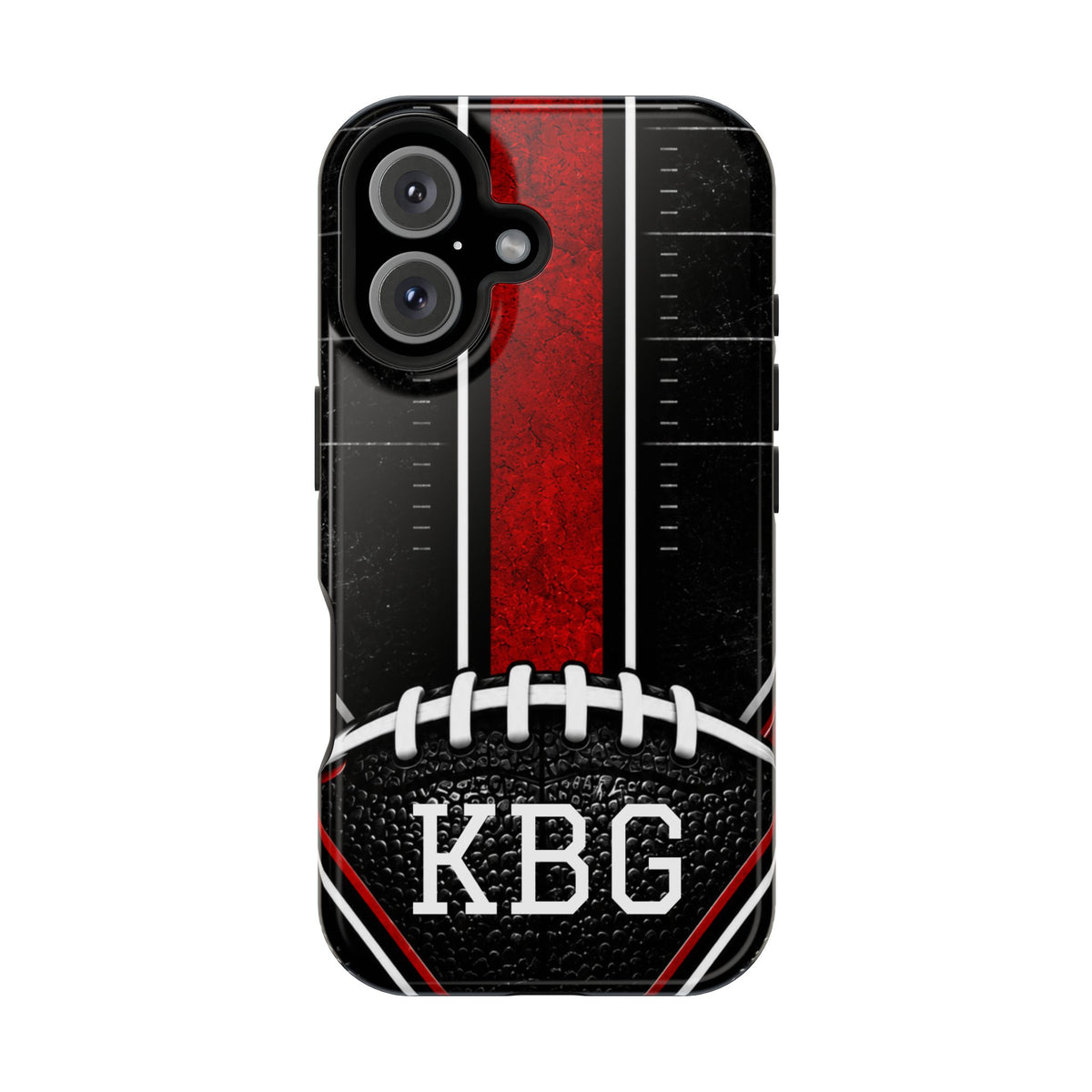 Redline Gridiron™ Personalized Impact-Resistant iPhone Case