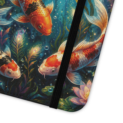 Koi Serenity™ iPhone Flip Wallet Case
