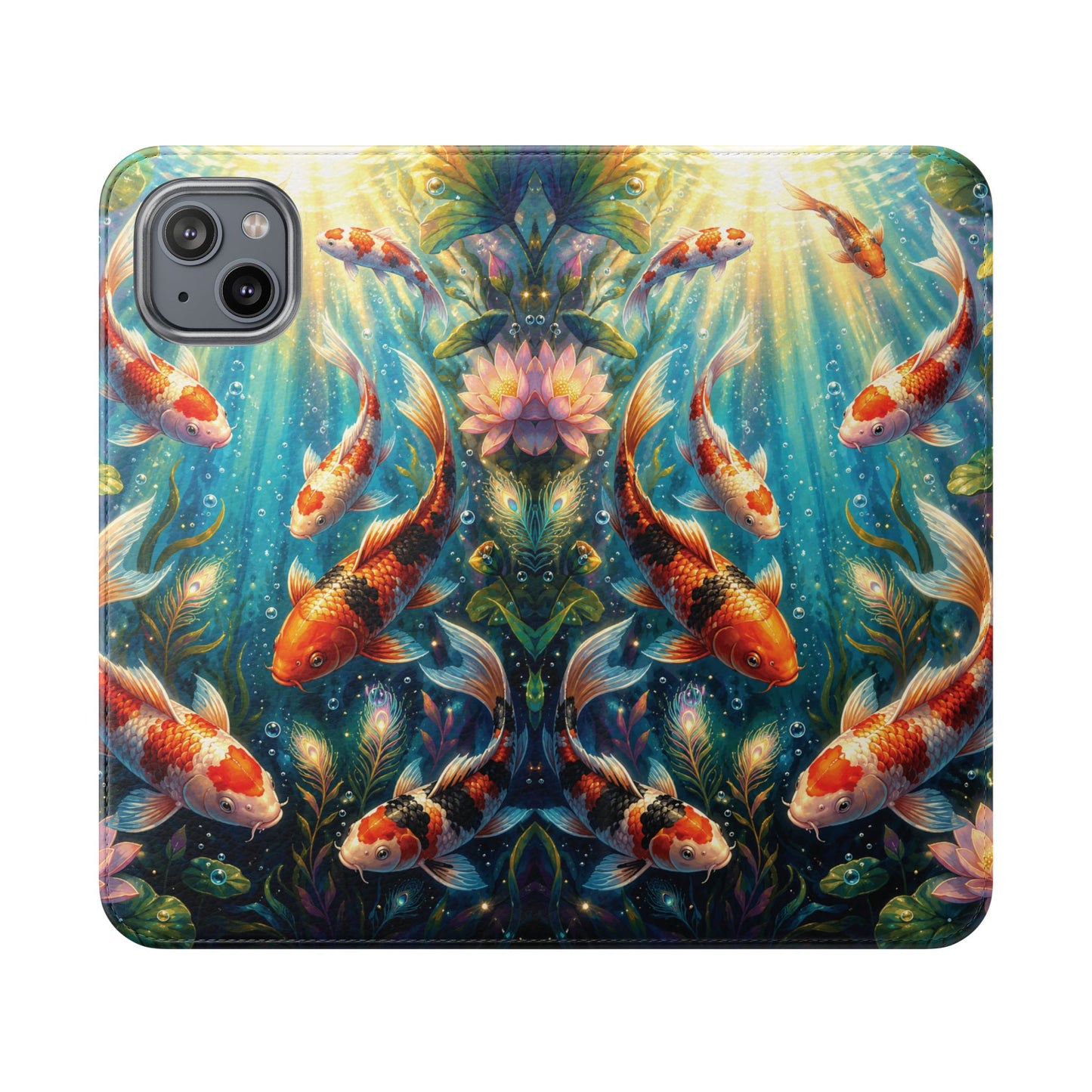 Koi Serenity™ iPhone Flip Wallet Case