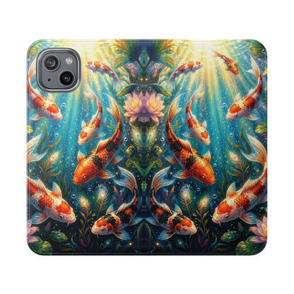 Koi Serenity™ iPhone Flip Wallet Case