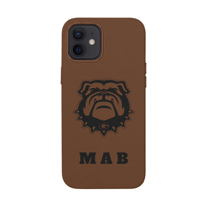 Personalized Georgia Bulldog™ Engraved iPhone Leather Case