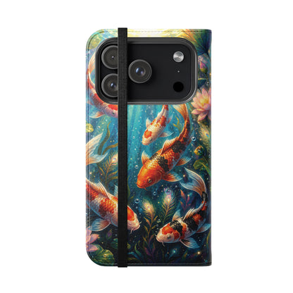 Koi Serenity™ iPhone Flip Wallet Case