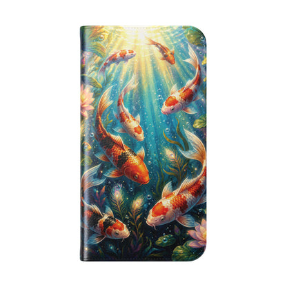 Koi Serenity™ iPhone Flip Wallet Case