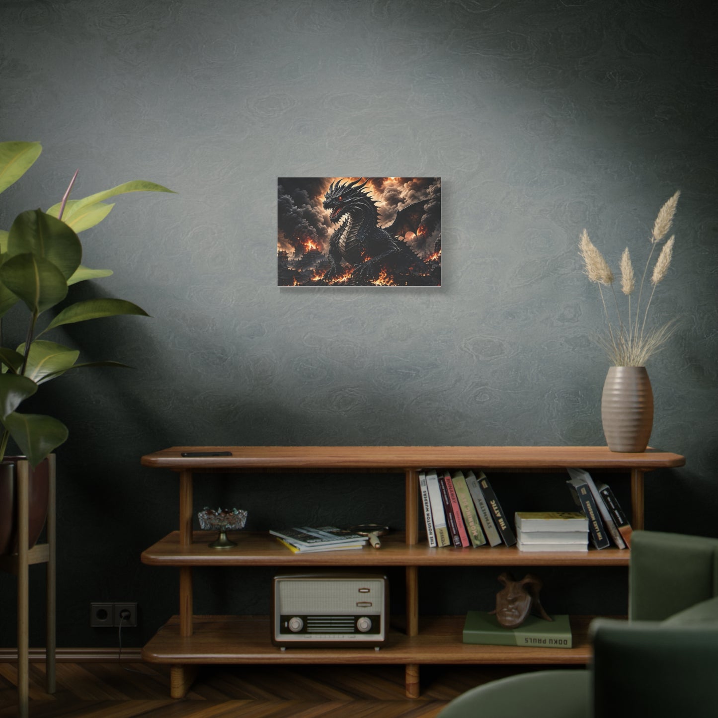 Ashen Dominion™ Dragon Matte Canvas Wall Art