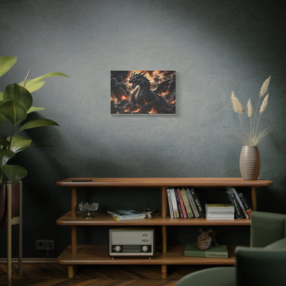 Ashen Dominion™ Dragon Matte Canvas Wall Art
