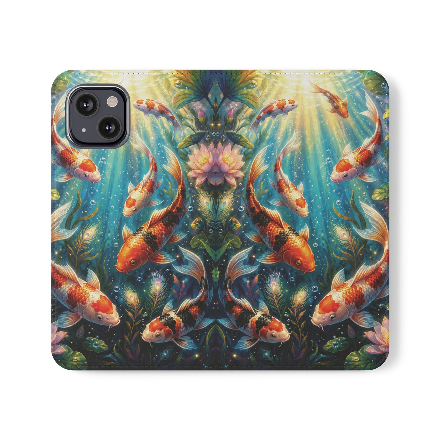 Koi Serenity™ iPhone Flip Wallet Case