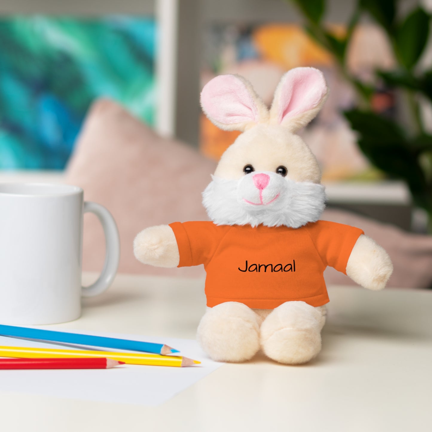 Personalized Name Stuffed Animal with T-Shirt