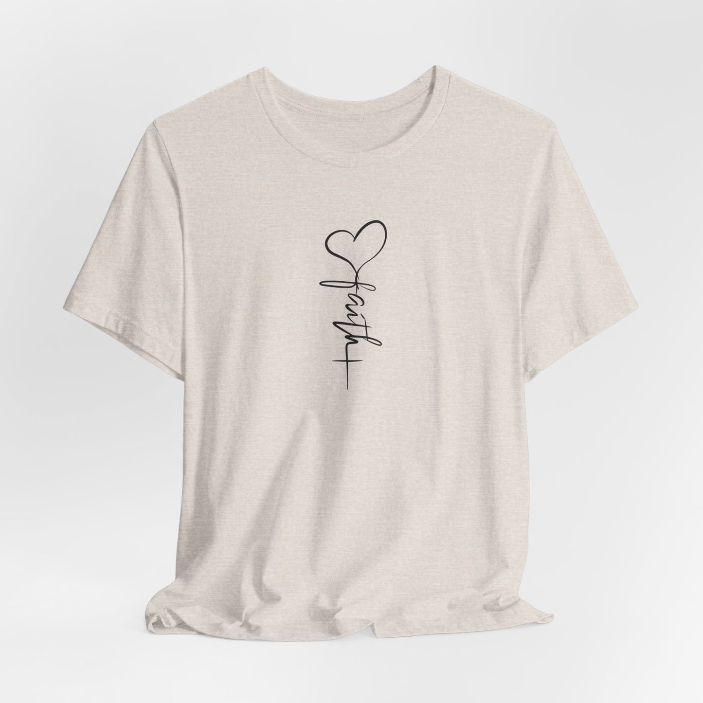 Faith & Love™ Minimal Christian Unisex T-Shirt