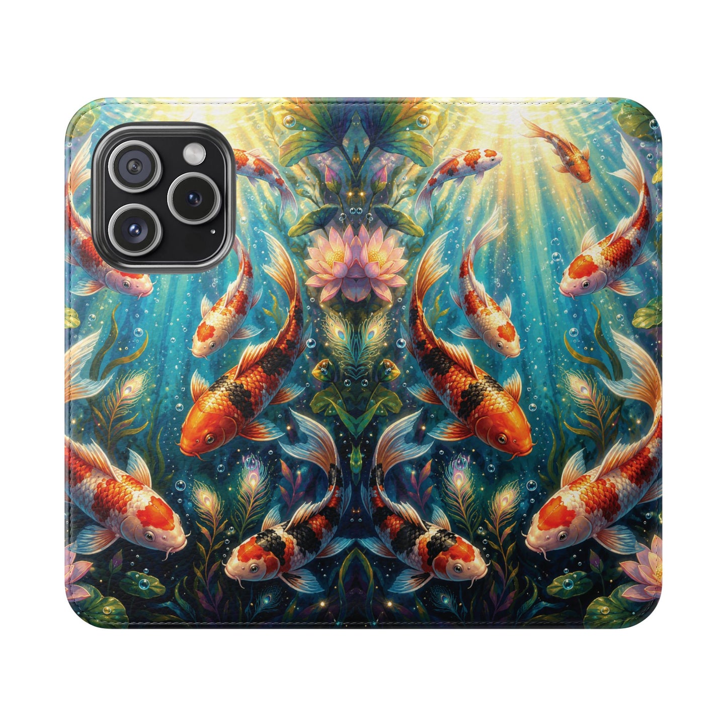 Koi Serenity™ iPhone Flip Wallet Case
