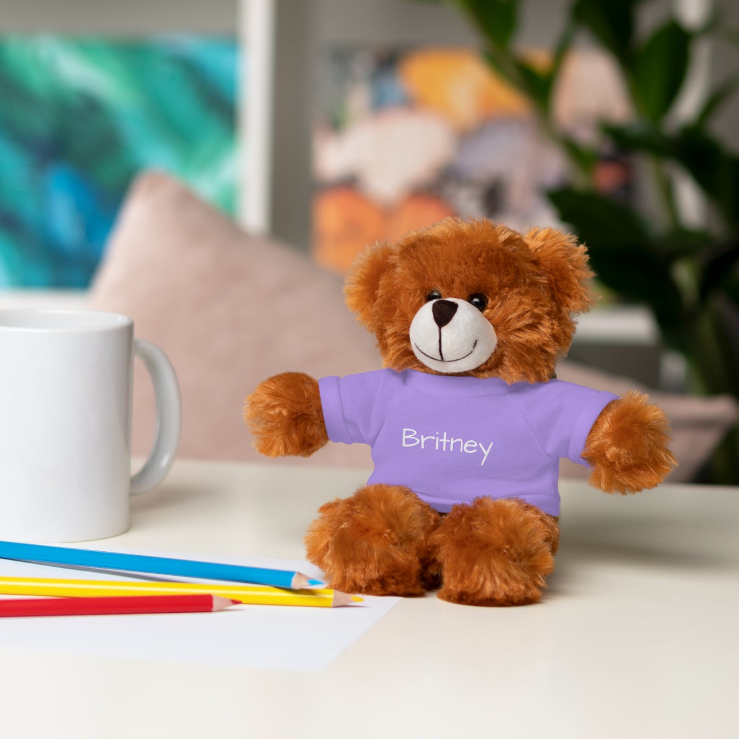 Personalized Name Stuffed Animal with T-Shirt
