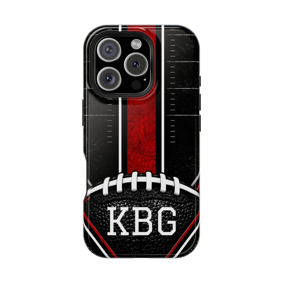 Redline Gridiron™ Personalized Impact-Resistant iPhone Case