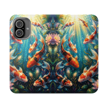 Koi Serenity™ iPhone Flip Wallet Case