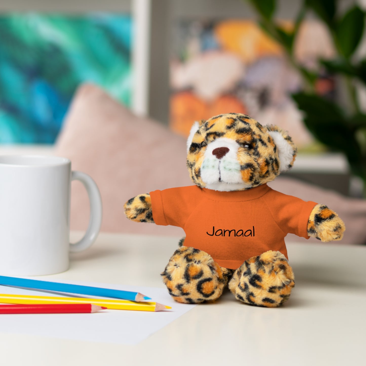 Personalized Name Stuffed Animal with T-Shirt