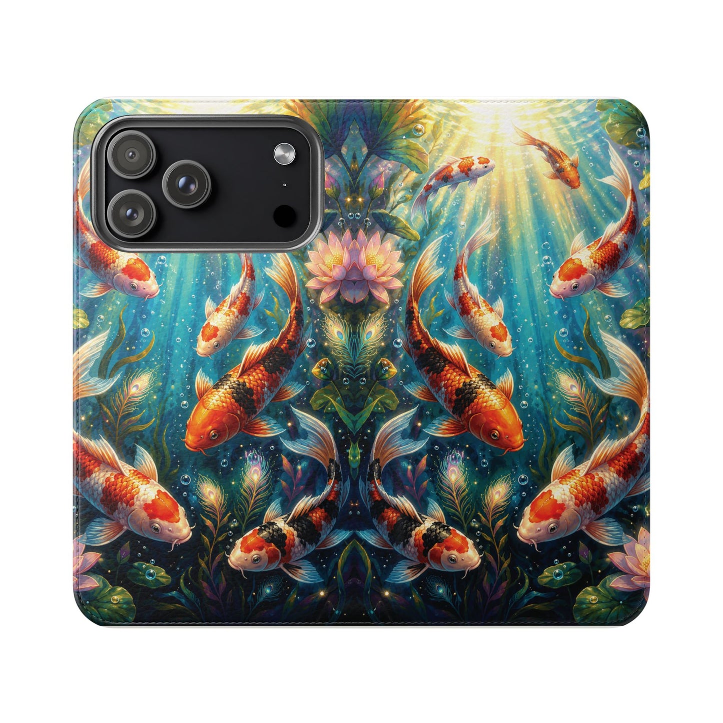 Koi Serenity™ iPhone Flip Wallet Case