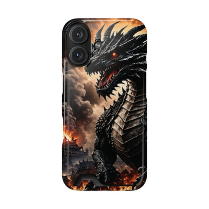 Ashen Dominion™ Dragon iPhone Case with Card Holder