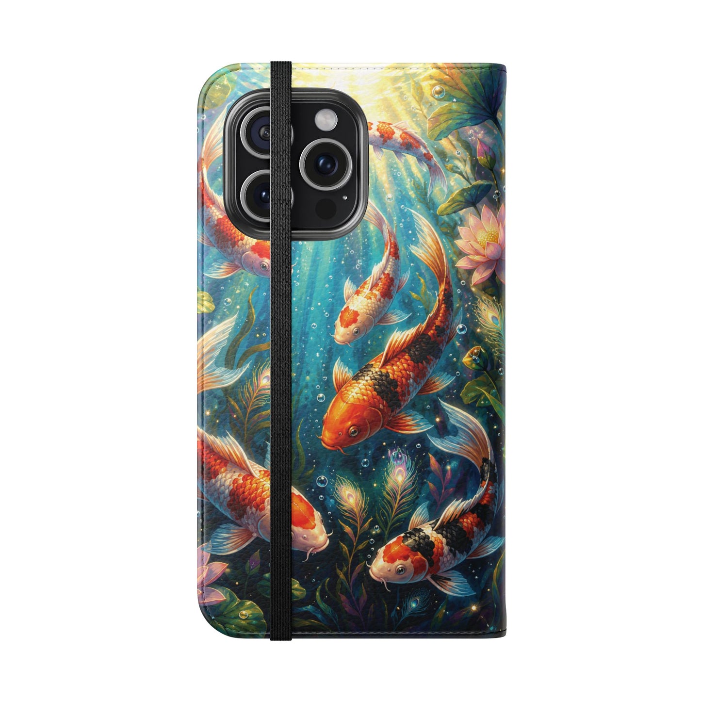 Koi Serenity™ iPhone Flip Wallet Case
