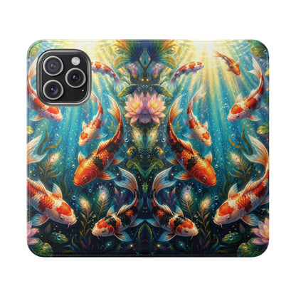 Koi Serenity™ iPhone Flip Wallet Case